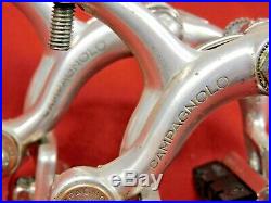 1972 Campagnolo Nuovo Super Record F & R Calipers 52 mm Long Reach with Full Bolts