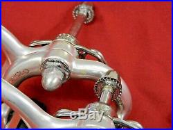 1972 Campagnolo Nuovo Super Record F & R Calipers 52 mm Long Reach with Full Bolts