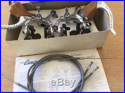 1984 Vintage New In Box Campagnolo Super Record Brake Drilled Levers + Callipers