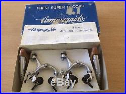 1984 Vintage New In Box Campagnolo Super Record Brake Drilled Levers + Callipers