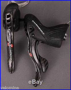 2015 Campagnolo Super Record Ergo Shifters with Black Cables & housing kit