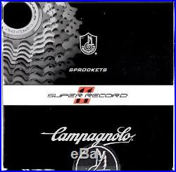 2016 Campagnolo Super Record 11 Speed Cassette 12-25 New Ti Titanium with lockring