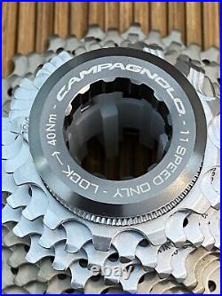 Beautiful NOS Campagnolo Super Record 11-Speed Titanium Cassette 12t 25t Beautiful NOS Campagnolo Super Record 11-Speed Titanium Cassette 12t 25t