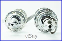 CAMPAGNOLO RECORD HUBS SET 70s 80s vintage nuovo super front rear 32h holes pair