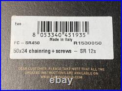 CAMPAGNOLO SUPER RECORD Chainring + Screws 50/34T Set Cycling Parts New