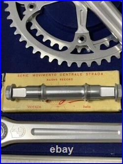 CAMPAGNOLO SUPER RECORD Crank 165mm + Chain Ring 53x42T BB Set Unused NOS CAMPAGNOLO SUPER RECORD Crank 165mm + Chain Ring 53x42T BB Set Unused NOS