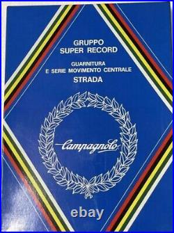 CAMPAGNOLO SUPER RECORD Crank 165mm + Chain Ring 53x42T BB Set Unused NOS CAMPAGNOLO SUPER RECORD Crank 165mm + Chain Ring 53x42T BB Set Unused NOS