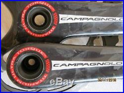 CAMPAGNOLO SUPER RECORD TI, 11-SPEED CARBON CRANK SET, 172.5mm, 53/39t, VGC