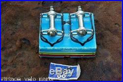 CAMPAGNOLO Super Record Pedals Early 1st Type 73-77 NOS-New RARE Titanium Axel