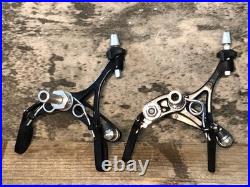 CAMPAGNOLO Super Record caliper brakes Front and rear set Black lightweight