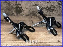 CAMPAGNOLO Super Record caliper brakes Front and rear set Black lightweight