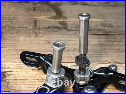 CAMPAGNOLO Super Record caliper brakes Front and rear set Black lightweight