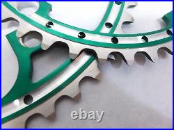 Cambio Rino Green 144 bcd 53/42 NOS chainring pr for Campagnolo Super Record arm