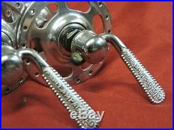Campagnolo 1035 Nuovo Super Record High Large Flange Hubs & Skewers 36H Italian