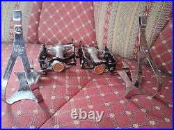 Campagnolo 50th Anniversary Super Record Titanium Pedals with Toe Clips