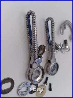 Campagnolo Bianchi Pantographed Super Record Portacatena Braze On Shifters VGC