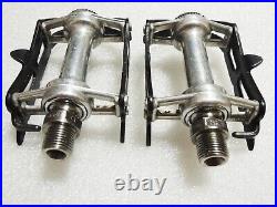Campagnolo Early Super Record Road Pedals Titanium Spindles Near Mint Condition