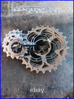 Campagnolo SUPER RECORD 11/27 11 speed cassette FULLY ROAD TESTED SIX TITANIUM