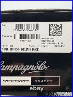 Campagnolo SUPER RECORD Skeleton Brakeset Road Bike Dual Pivot 11s New