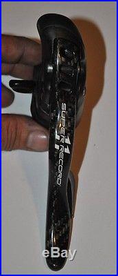 Campagnolo SUPER RECORD Ultra-Shift Ergopower 11 Speed shifters carbon fiber
