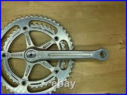 Campagnolo Super Nuovo Record Crankset Double 170L 52/42t with Campy dust caps