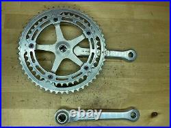 Campagnolo Super Nuovo Record Crankset Double 170L 52/42t with Campy dust caps