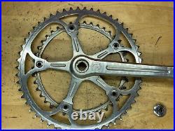 Campagnolo Super Nuovo Record Crankset Double 170L 54/42t with Campy dust caps