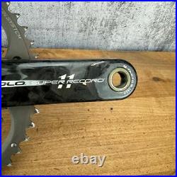Campagnolo Super Record 11 Speed 172.5mm 53/39t Carbon 5-Bolt Crankset 647g