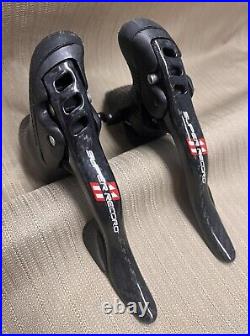 Campagnolo Super Record 11 Speed Ergo Shifters, 1st Gen Red 2011-2014, Rare XLNT