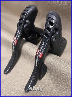 Campagnolo Super Record 11 Speed Ergo Shifters, 1st Gen Red 2011-2014, Rare XLNT