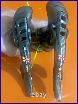 Campagnolo Super Record 11 Speed Ergopower Shifters Set Black