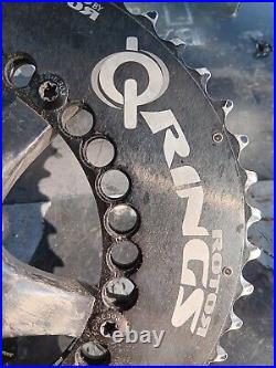 Campagnolo Super Record 11 sp. 170mm R. H. Crank arm 1st gen. With ROTOR CHAINRINGS