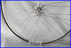 Campagnolo Super Record 700c SS Road Bike Wheel Set Campy Italy Single Ships USA