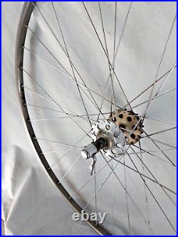 Campagnolo Super Record 700c SS Road Bike Wheel Set Campy Italy Single Ships USA