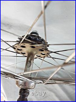 Campagnolo Super Record 700c SS Road Bike Wheel Set Campy Italy Single Ships USA