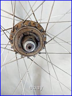 Campagnolo Super Record 700c SS Road Bike Wheel Set Campy Italy Single Ships USA