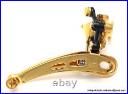 Campagnolo Super Record Clamp-On FRONT DERAILLEUR GOLD PLATED Vintage Race Bike
