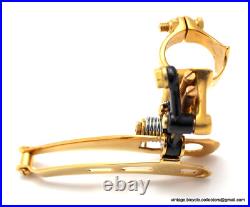Campagnolo Super Record Clamp-On FRONT DERAILLEUR GOLD PLATED Vintage Race Bike