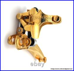 Campagnolo Super Record Clamp-On FRONT DERAILLEUR GOLD PLATED Vintage Race Bike