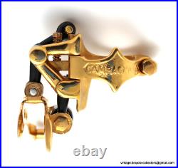 Campagnolo Super Record Clamp-On FRONT DERAILLEUR GOLD PLATED Vintage Race Bike