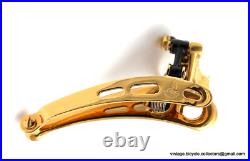 Campagnolo Super Record Clamp-On FRONT DERAILLEUR GOLD PLATED Vintage Race Bike