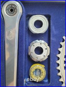 Campagnolo Super Record Crankset 170mm 44/52T Rings NOS
