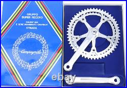 Campagnolo Super Record Crankset 175mm Vintage Bike 53 46 1979 NOS
