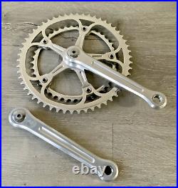 Campagnolo Super Record Crankset Double 170 MM Arms 54-42 Tooth Campagnolo Caps