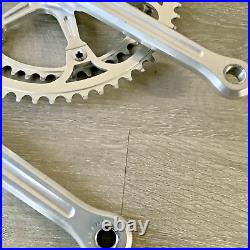 Campagnolo Super Record Crankset Double 170 MM Arms 54-42 Tooth Campagnolo Caps
