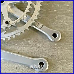 Campagnolo Super Record Crankset Double 170 MM Arms 54-42 Tooth Campagnolo Caps