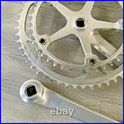 Campagnolo Super Record Crankset Double 170 MM Arms 54-42 Tooth Campagnolo Caps