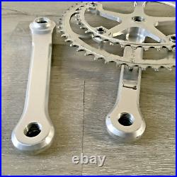Campagnolo Super Record Crankset Double 170 MM Arms 54-42 Tooth Campagnolo Caps