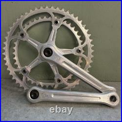 Campagnolo Super Record Crankset Double 52-42 Tooth 170mm Arms Strada 1985 Gios