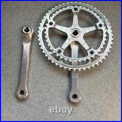 Campagnolo Super Record Crankset Double 52-42 Tooth 170mm Arms Strada 1985 Gios
